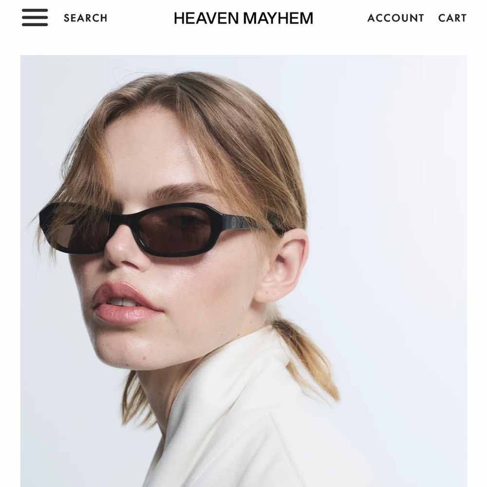 Heaven Mayhem MARGAUX
 Black Sunglasses